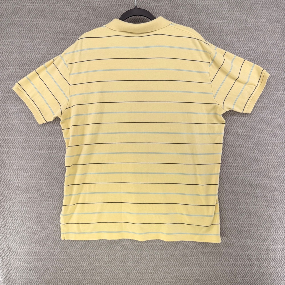 Polo Ralph Lauren Polo XL Yellow Cotton Striped Short Sleeve Preppy Pony Logo - Picture 7 of 9